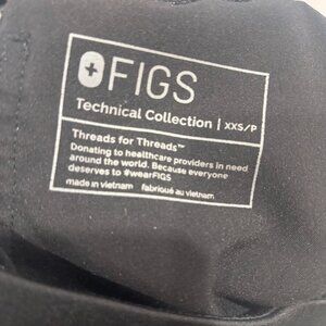 Figs Black Straight Leg Scrub Pants